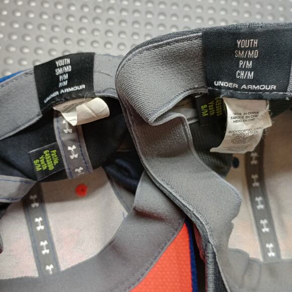 Under Armour Youth Stretch Fit Fitted Baseball Hat Bundle - Picture 5 of 7